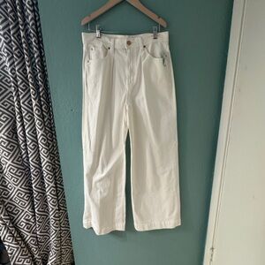 GAP White Straight Leg Jeans for Effortless Style